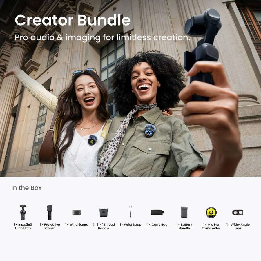 Экшн-камера Insta360 Luna Ultra Creator Bundle (Cosmic Black)