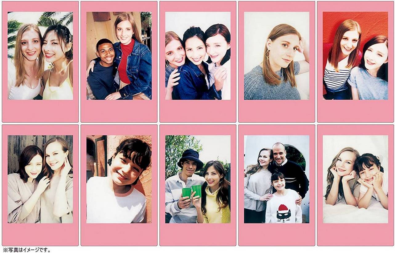 Пленка Fujifilm instax mini Pink Lemonade Film (10 штук в упаковке) подходит для фотокамер и принтеров instax mini