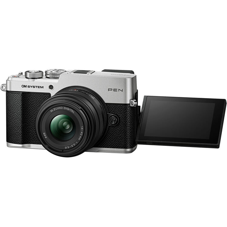 Цифровой фотоаппарат OM SYSTEM PEN Kit 2 (M.Zuiko Digital 14-42mm f/3.5-5.6 III + M.Zuiko Digital ED 40-150mm f/4-5.6 R) Silver