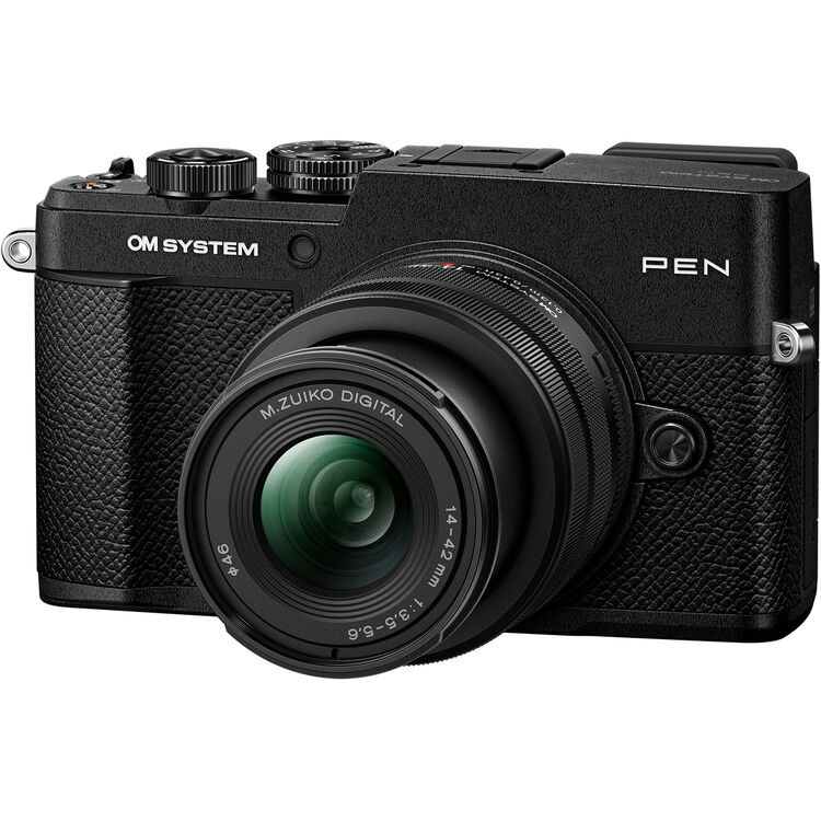 Цифровой фотоаппарат OM SYSTEM PEN Kit (M.Zuiko Digital 14-42mm f/3.5-5.6 III) Black