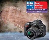 Фотокамера Nikon D5500 удостоена звания European Consumer D-SLR Camera 2015–2016