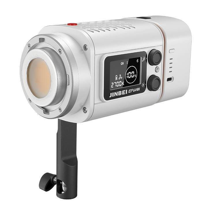 Профессиональный источник постоянного света JINBEI EF-60Bi LED Light (2700-6500К, при 5500К: 35000 Lux (0.5м) с рефлектором, Ra>95) Grey Рефлектор в комплекте