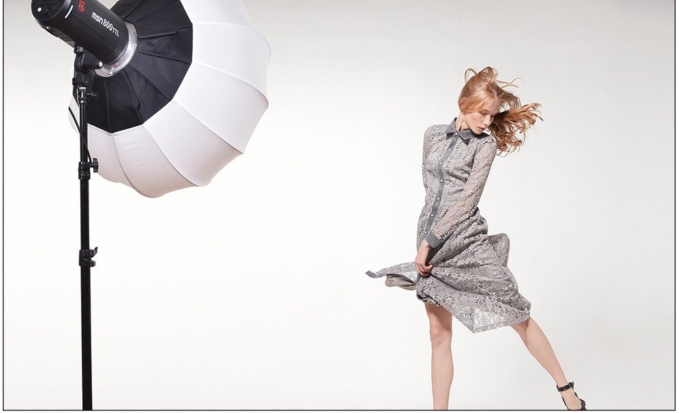 Зонт-софтбокс на просвет Jinbei Quick Ball Softbox Ф100 + Ткань/шторка управления светом