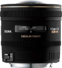Объектив Sigma 4.5mm f/2.8 EX DC HSM fisheye Canon
