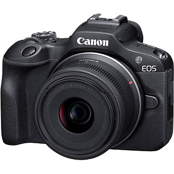 Цифровой фотоаппарат Canon EOS R100 kit (RF-S 18–45mm f/4.5–6.3 IS STM) Black