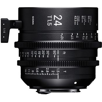 Объектив Sigma Cine 24mm T1.5 FF High-Speed ​​Prime (Canon EF, Метры)