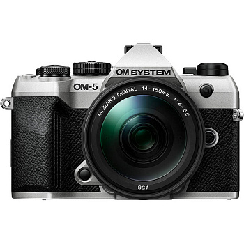 Цифровой фотоаппарат OM SYSTEM / Olympus OM-5 Mark II Kit (M.Zuiko Digital ED 14-150mm f/4-5.6 II) Silver