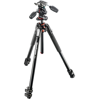 Штатив Manfrotto MK190XPRO3 + Головка 3W (черный)
