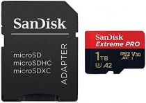 Карта памяти SDXC SanDisk Extreme Pro microSDXC™ 1TB UHS-I U3, A2, V30, 4K + SD Adapter (SDSQXCD-1TB-GN6MA) R200/W140