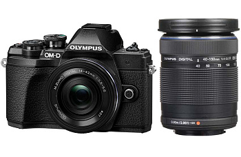 Цифровой фотоаппарат Olympus OM-D E-M10 Mark III kit2 (M.ZUIKO DIGITAL ED 14-42mm f/3.5-5.6 EZ) + 40-150mm f/4-5.6 R Black