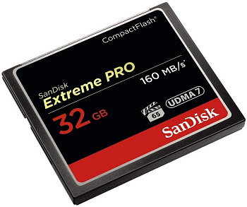 Карта памяти SanDisk Extreme Pro CompactFlash Memory Card 32GB (SDCFXPS-032G-X46) R160/W150