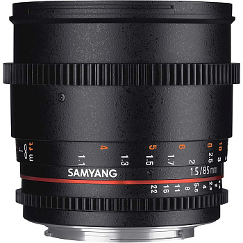 Неавтофокусный объектив Samyang VDSLR 85mm T1.5 AS IF UMC Nikon F
