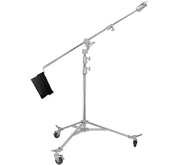 Журавль стальной поворотный на колесах JINBEI M-8 2-in-1 Steel Light Stand (на колесах)