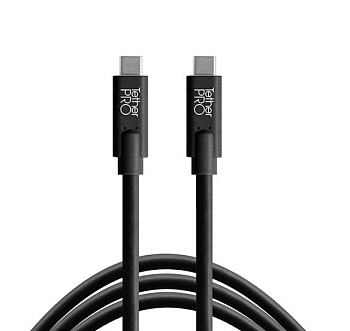 Кабель Tether Tools TetherPro с USB-C на USB-C, 10' (3м), (CUC10-BLK) Black