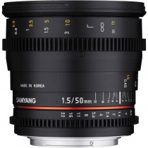 Неавтофокусный объектив Samyang VDSLR 50мм T/1.5 AS UMC Nikon F