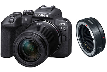 Цифровой фотоаппарат Canon EOS R10 kit (RF-S 18–150mm f/3.5–6.3 IS STM) + Mount Adapter EF-EOS R