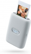 Портативный (карманный) принтер моментальной печати/принтер для смартфона Fujifilm Instax Mini Link Ash White (в комплекте моментальный/карманный принтер для смартфона + альбом + прищепки со светодиодами) Bungle