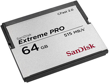 Карта памяти SanDisk Extreme Pro CFast 2.0 Memory Card 4K 064GB (SDCFSP-064G-A46D) R525/W430