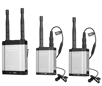 Беспроводной микрофон петличка Saramonic Vlink2 Kit2 (приемник RX + 2 передатчика TX)