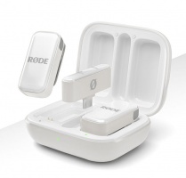 Комплект беспроводных микрофонов петличек RODE Wireless Micro 2-Person (1 приемник + 2 передатчика + зарядный кейс) с разъемом USB-C для Android смартфонов и планшетов (Белый)