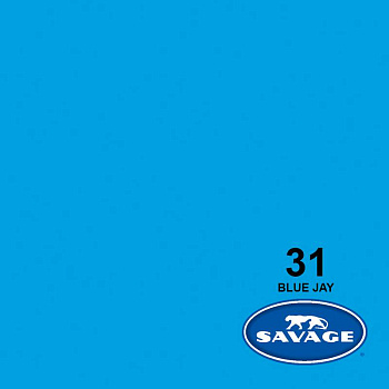 Фон бумажный Savage Blue Jay (сине голубой) 2,72х11 м