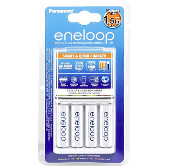 Зарядное устройство для AA, AAA Panasonic (K-KJ55MCC40E) + 4*AA 1900 mAh