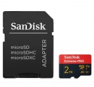 Карта памяти SDXC SanDisk Extreme Pro microSDXC™ 2TB UHS-I U3, A2, V30, 4K + SD Adapter (SDSQXCD-2T00-GN6MA) R250/W150
