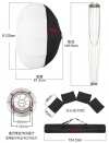 Зонт-софтбокс на просвет Jinbei Quick Ball Softbox Ф120 + Ткань/шторка управления светом