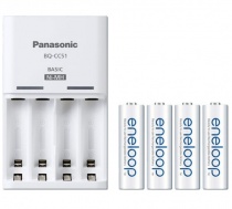 Зарядное устройство для AA, AAA Panasonic Basic Charger (K-KJ51MCC40E) + 4*AA 1900 mAh