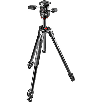 Штатив Manfrotto MK290XTA3-3W + Головка 3W (черный)
