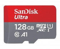 Карта памяти SDXC SanDisk Ultra microSDXC 128GB UHS-I, С10, U1, A1 (SDSQUAB-128G-GN6MN) R140 