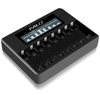 Интеллектуальное зарядное устройство Palo NC-32 для Ni-Mh, Ni-Cd аккумуляторов типа AA, AAA (Black)