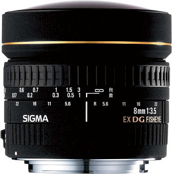 Объектив Sigma 8mm f/3.5 EX DG Circular fisheye for Nikon