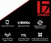Универсальный радиопередатчик для студийных вспышек Jinbei TR-Q7 Integrated Hot Shoe Transmitter TTL / HSS (подходит для камер Canon, Nikon, Sony, Panasonic, Olympus и Fujifilm), а также Sony с отдельно приобретаемым адаптером