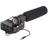 Профессиональный аудио-адаптер Saramonic MixMic с комбинированным микрофоном (позволяет подключать камеру к микшерным пультам профессионального уровня, микрофонам и звуковым студиям)
