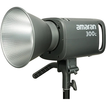 Источник постоянного света Aputure Amaran 300c RGB (2500K-7500K, при 5600K: 26580 Lux (1м) с рефлектором, RA>95, TLCI>95) Рефлектор в комплекте