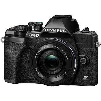 Цифровой фотоаппарат Olympus OM-D E-M10 Mark IV kit (M.ZUIKO DIGITAL ED 14-42mm f/3.5-5.6 EZ) Black
