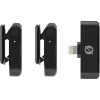 Комплект беспроводных микрофонов петличек RODE Wireless Micro 2-Person (1 приемник + 2 передатчика + зарядный кейс) с разъемом Lightning для iPhone и iOS планшетов (Черный)