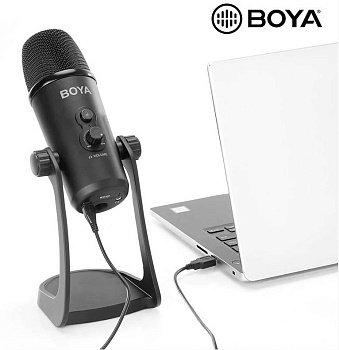 Профессиональный настольный конденсаторный USB микрофоном BOYA BY-PM700 с изменяемой диаграммой направленности для компьютеров Windows и Mac (для записи интервью, конференц-связь, вокал, музыкальные инструменты, подкастинг и многое другое)