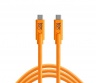 Кабель Tether Tools TetherPro с USB-C на USB-C, 10' (3м), (CUC10-ORG) Orange