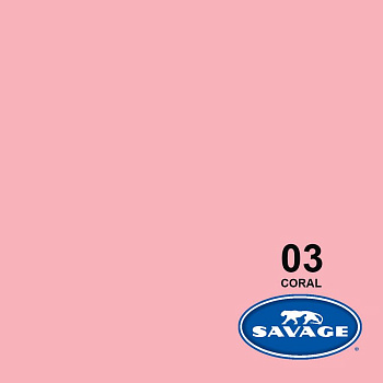 Фон бумажный Savage Coral (светло розовый) 2,72x11м