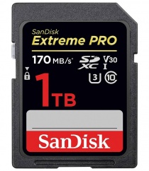 Карта памяти SDXC SanDisk Extreme Pro 1TB UHS-I Card C10, U3, V30 (SDSDXXY-1T00-GN4IN)  R170/W90