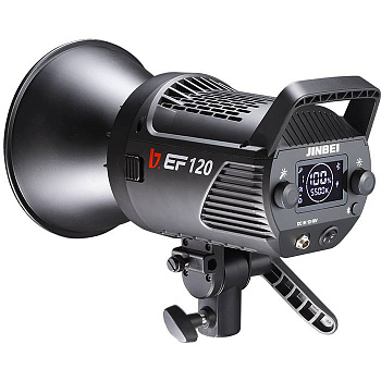 Профессиональный источник постоянного света JINBEI EF-120 LED Light (5500К, 28200 Lux (1м) с рефлектором, Ra>96, TLCI>97) Рефлектор в комплекте