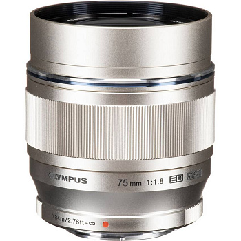 Объектив Olympus M.Zuiko Digital ED 75mm f/1.8 (Silver)