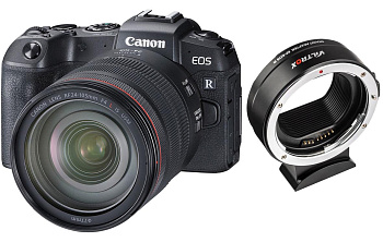 Цифровой фотоаппарат Canon EOS RP Kit (RF 24-105mm f/4L IS USM) + Adapter VILTROX EF-EOS R