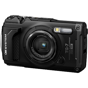 Компактный/подводный фотоаппарат OM SYSTEM / Olympus Tough TG-7 (Black)