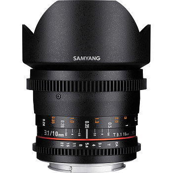 Неавтофокусный объектив Samyang VDSLR 10mm T/3.1 ED NCS AS CS Canon EF
