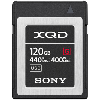 Карта памяти XQD Sony 120GB (QD-G120F/J) G Series Memory Card (R440/W400)