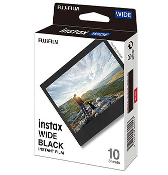 Пленка Fujifilm instax WIDE Black Frame (10 штук в упаковке) имеет большой размер кадра подходит для фотокамер и принтеров instax WIDE