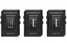 Комплект беспроводных ультракомпактных двухканальных микрофонов петличек CKMOVA Vocal X V2 2,4 ГГц (1 приемник RX + 2 передатчика TX) для камер, смартфонов, компьютеров и микшеров с выходом для наушников (Black)